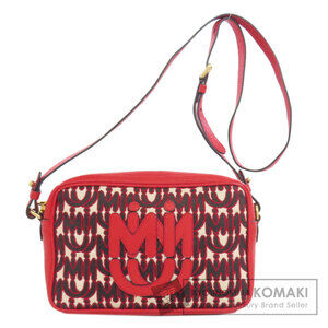 Miu Miu logo motif canvas shoulder bag
